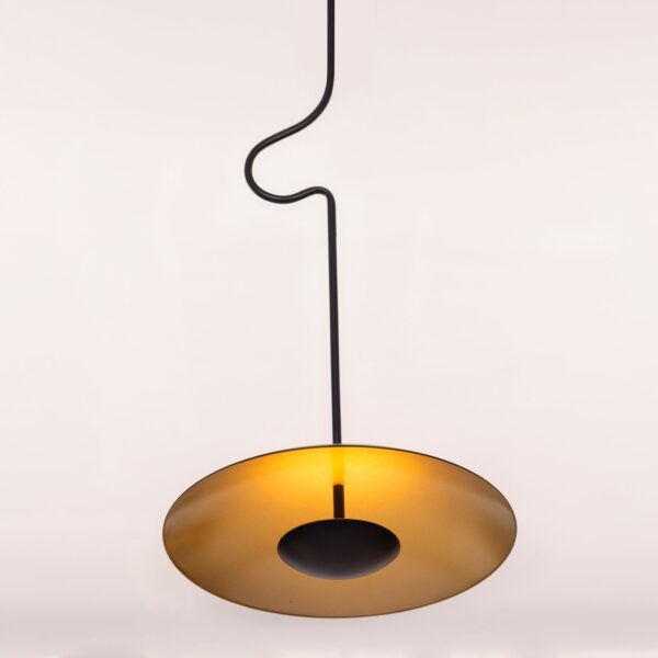 Kickstart (Black, Built-In LED) Pendant Light