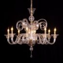 String Of Pearls (Large, Gold) Textured Glass Chandelier