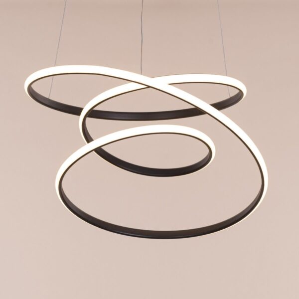 Sleepover (Small, Black, Dimmable LED with Remote Control) Chandelier - Image 2