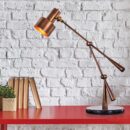 Rumour Has It (Gold, Coffee, Smart LED) Marble Study Table Lamp