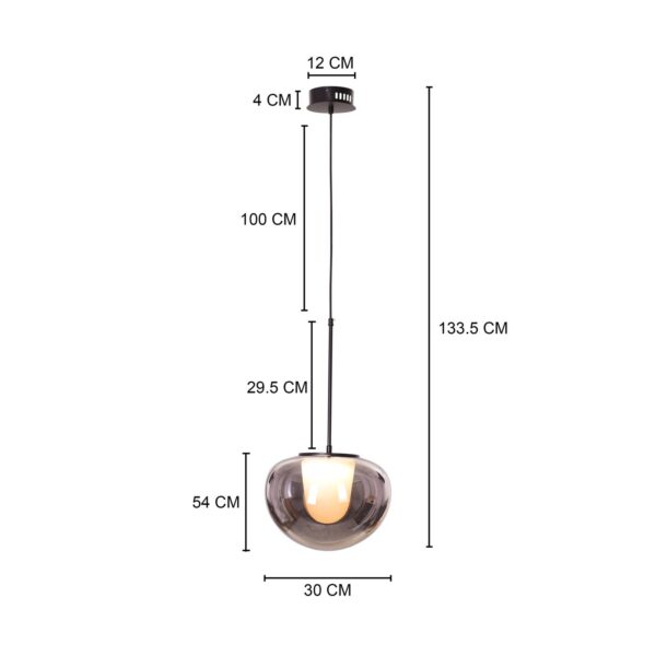 Smoke Screen (Black, Smokey Grey, 3 Color LED) - Image 3