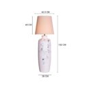 Snow Storm (White, Beige) Ceramic Floor Lamp