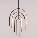 Heatwave (Black) 3 Color Built-In-LED Chandelier