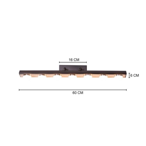 Stage Show (Large, White, Built-In LED) Vanity Light - Image 5