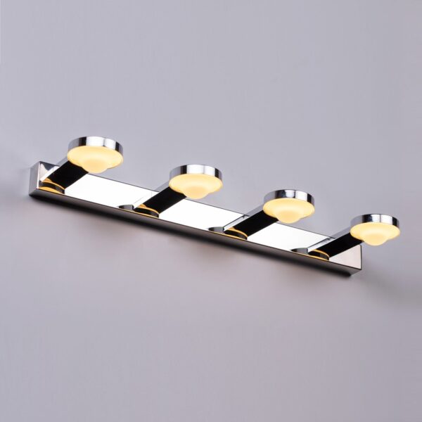 Quiet Dawn (Large, Chrome, Built-In LED) Stainless Steel Vanity Light - Image 4
