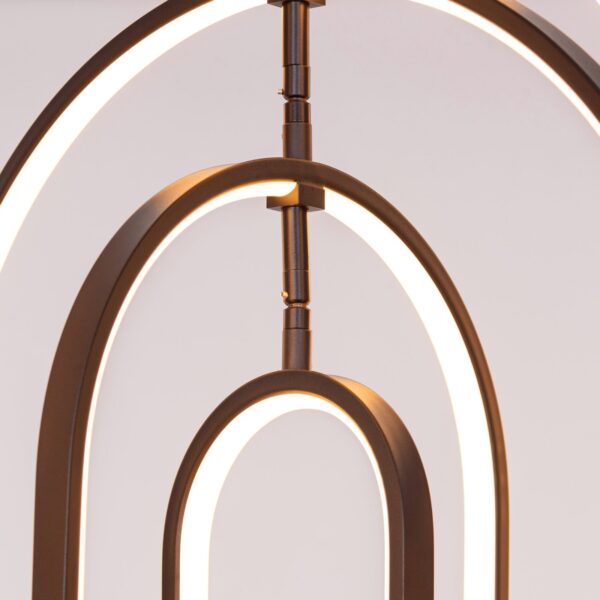 Heatwave (Black) 3 Color Built-In-LED Chandelier - Image 6