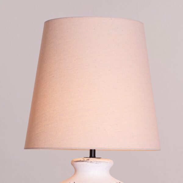 Snow Storm (White, Beige) Ceramic Floor Lamp - Image 6