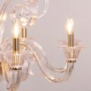 String Of Pearls (Large, Gold) Textured Glass Chandelier