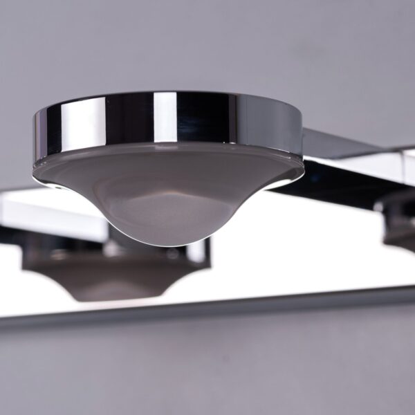 Quiet Dawn (Large, Chrome, Built-In LED) Stainless Steel Vanity Light - Image 8