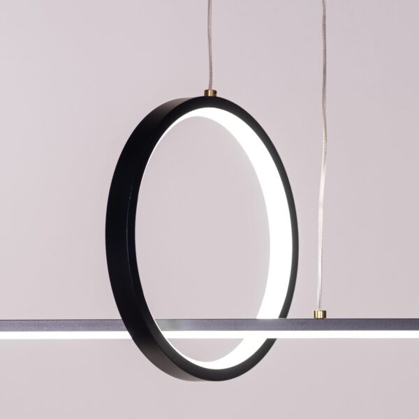 End The Chase (Large, Black, Dimmable LED with Remote Control) Chandelier - Image 3
