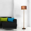 Slate Abate (Gold) Stone Veneer Marble Floor Lamp