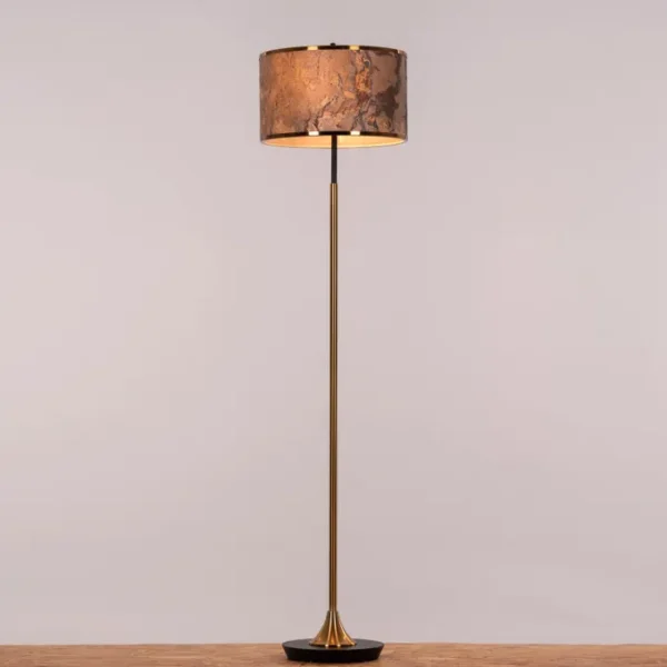 Slate Abate (Gold) Stone Veneer Marble Floor Lamp - Image 5