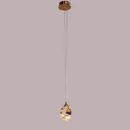 Pretty Prism (Gold, Built-In LED) Crystal Pendant Light