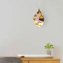 Pretty Prism (Gold, Built-In LED) Crystal Pendant Light