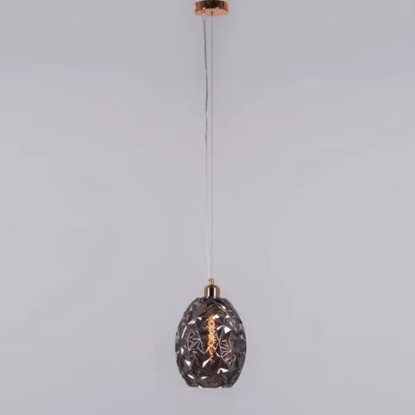 Second Glance (Smokey Grey) Glass Pendant Light - Image 2