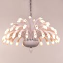 Summer In Santorini (Large, White) Handcrafted Glass Chandelier