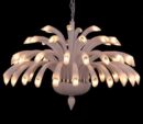 Summer In Santorini (Large, White) Handcrafted Glass Chandelier