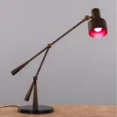 Rumour Has It (Gold, Coffee, Smart LED) Marble Study Table Lamp