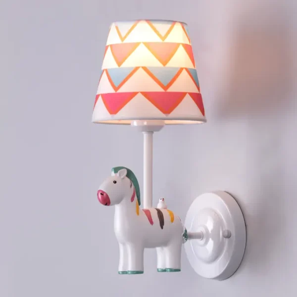 Pony Ponder (White) Kid's Room Wall Light - Image 3