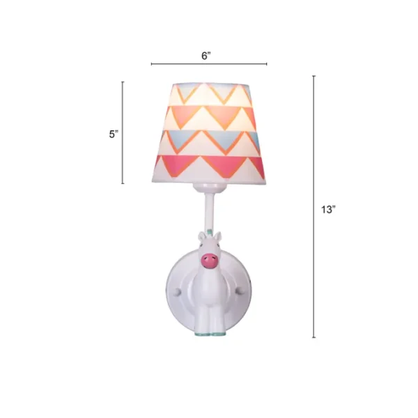 Pony Ponder (White) Kid's Room Wall Light - Image 2