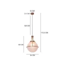 Find Me Nowhere (Gold) Frosted Glass Pendant Light