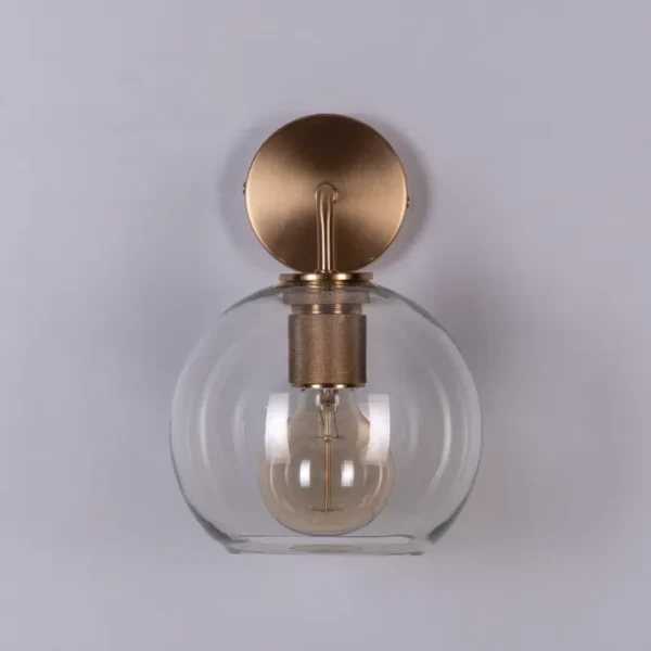 Endgame (Gold) Clear Glass Wall Light - Image 2