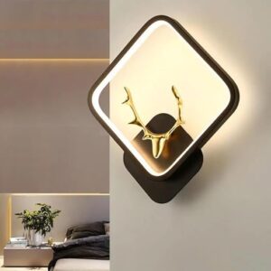 Groeien ABS Plastic Led 3 Color Home Decor Fancy Wall Indoor/Outdoor Decorative Lights For Bedroom,Living Room,Kitchen(Warm+Natural+Coolwhite) (1, Hiranhead-Square)