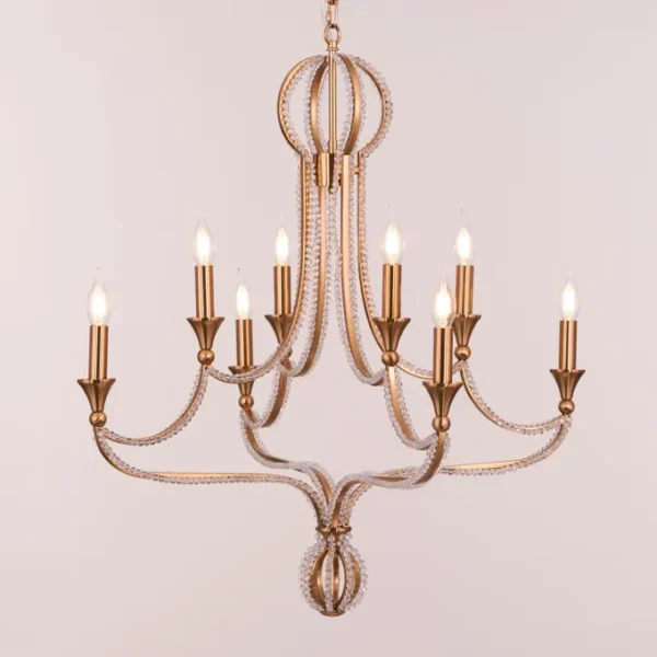 Follow Your Muse (Large, Gold) Crystal Chandelier - Image 7