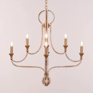 Follow Your Muse (Large, Gold) Crystal Chandelier