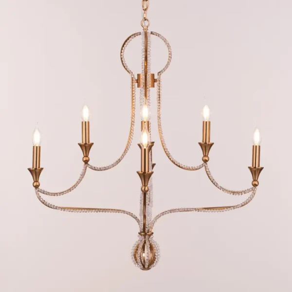 Follow Your Muse (Large, Gold) Crystal Chandelier
