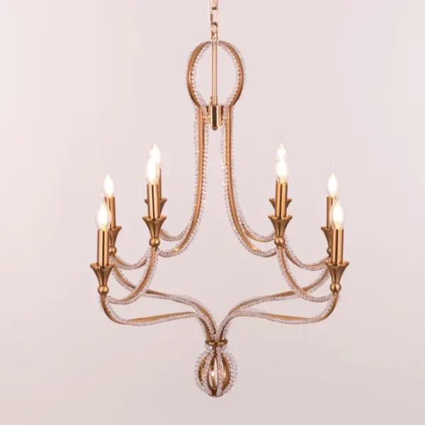 Follow Your Muse (Large, Gold) Crystal Chandelier - Image 12