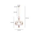 Follow Your Muse (Large, Gold) Crystal Chandelier