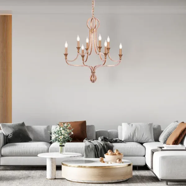 Follow Your Muse (Large, Gold) Crystal Chandelier - Image 6