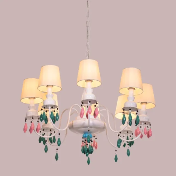 Faraway Tree (Large, White) Ceramic Chandelier - Image 7