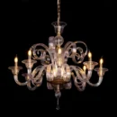 String Of Pearls (Large, Gold) Textured Glass Chandelier