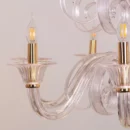 String Of Pearls (Large, Gold) Textured Glass Chandelier