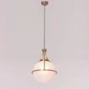 Find Me Nowhere (Gold) Frosted Glass Pendant Light