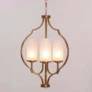 Heart Warming (Gold) Frosted Glass Pendant Light
