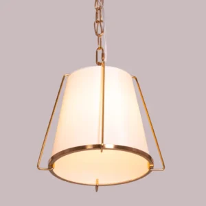 Woke Up Smiling (Gold, Cream) Pendant Light