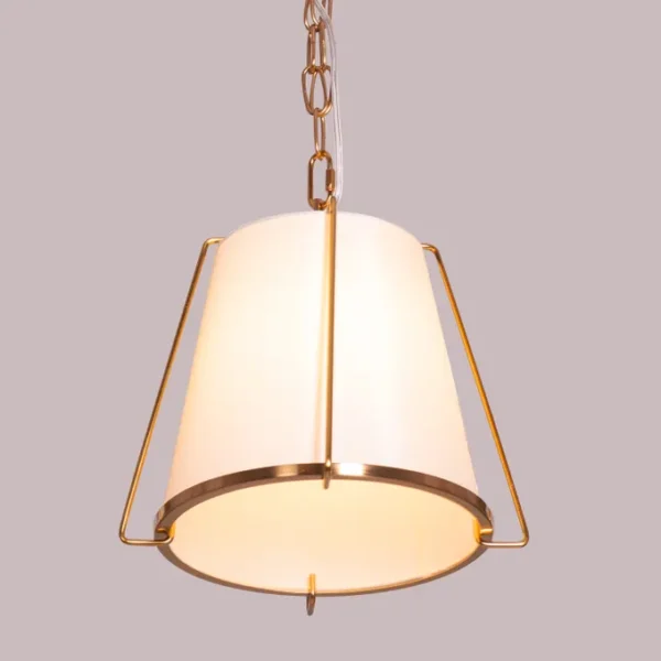Woke Up Smiling (Gold, Cream) Pendant Light