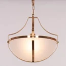 Lighten The Mood (Gold) Frosted Glass Pendant Light