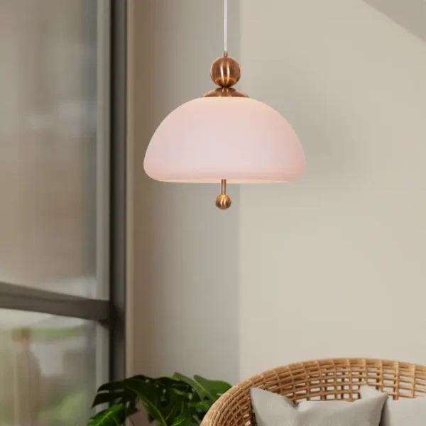 Lots To Hide (Gold) Built-In LED Frosted Glass Pendant Light - Image 5