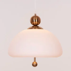 Lots To Hide (Gold) Built-In LED Frosted Glass Pendant Light