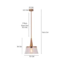 Overflowing (Gold) Clear Glass Pendant Light