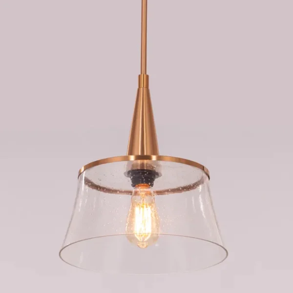 Overflowing (Gold) Clear Glass Pendant Light - Image 6
