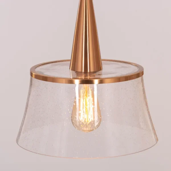 Overflowing (Gold) Clear Glass Pendant Light - Image 2