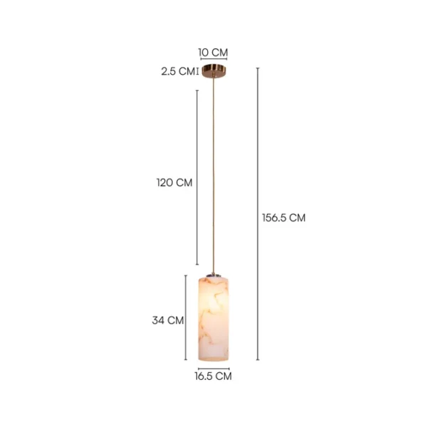 Ever Ours (Gold, White) Imitation Stones Pendant Light - Image 3