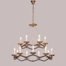Win Without Trying (Large, Black, Gold) Chandelier