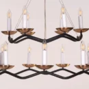 Win Without Trying (Large, Black, Gold) Chandelier