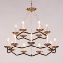 Win Without Trying (Large, Black, Gold) Chandelier